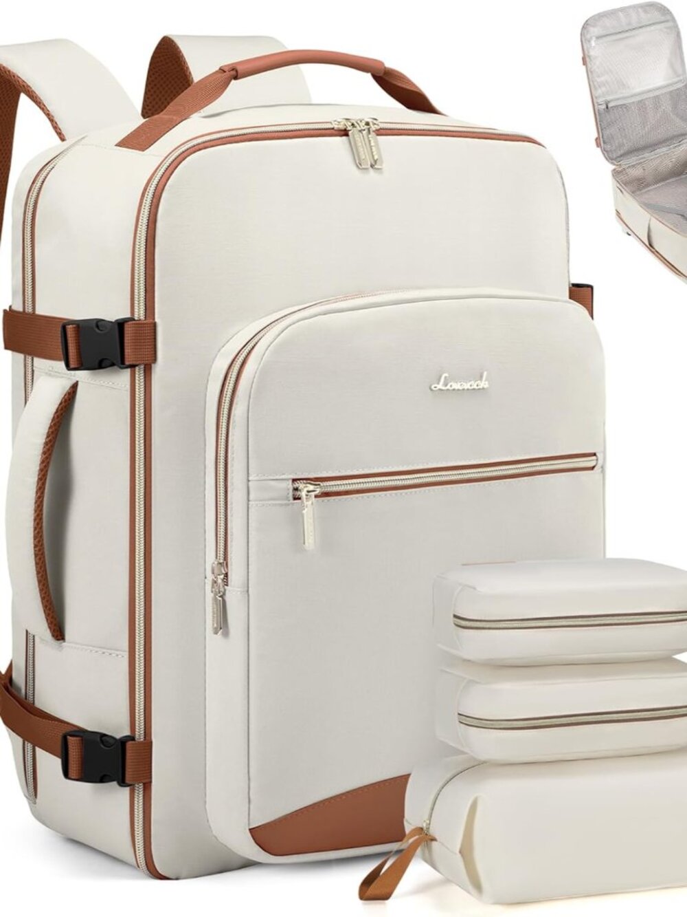 Premium 40L Waterproof Travel Backpack with Packing Cubes & TSA Approval